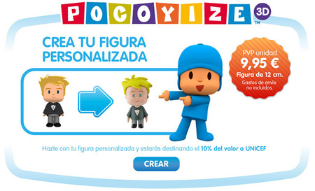 Pocoyize 3D: crea una figura real personalizada con el aspecto de Pocoyó