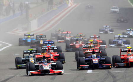 Salida Carrera 4 Bahréin 2012 GP2