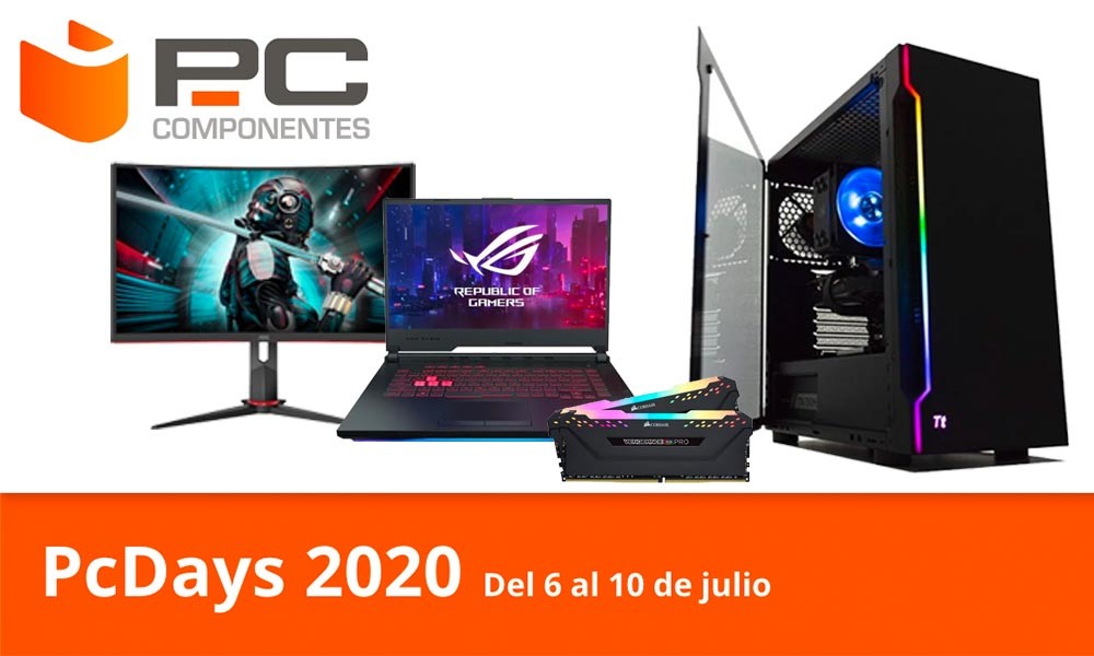 Las ofertas del día en los PcDays 2020 de PcComponentes: equipos y componentes gaming a los mejores precios