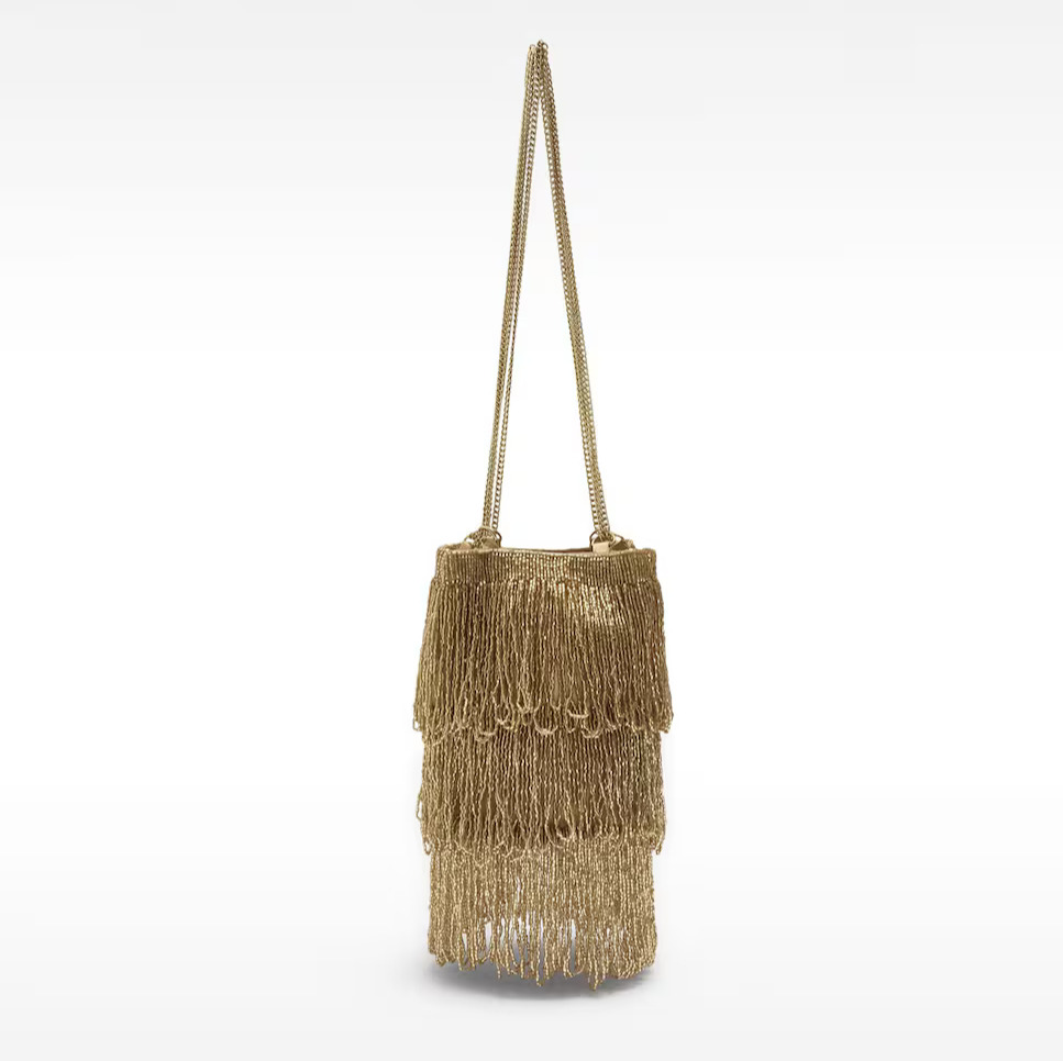 Parfois
Bolso de fiesta convertible a bandolera con abalorios y cuentas en liso