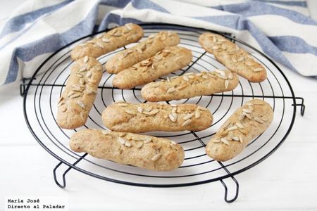 Barritas caseras de pan de pipas. Receta