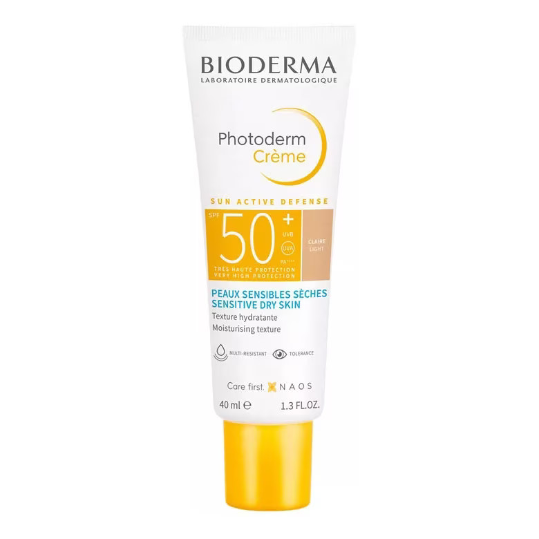 Bioderma Photoderm Crema Pieles Sensibles y Secas Color Claro SPF50+ 40 ml
