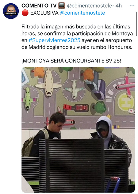 Twitt Montoya en el aeropuerto