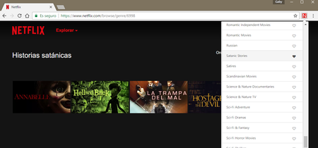 Ya tenemos una extensión de Chrome para acceder a todas esas categorías secretas de Netflix