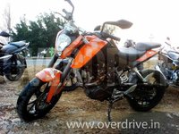 Foto espía de la KTM 200 Duke para el mercado indio
