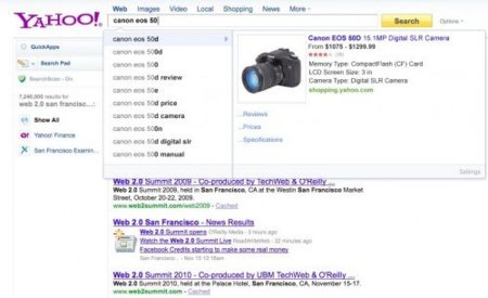 Yahoo está probando Rich Search Assist, su propio servicio "Instant"