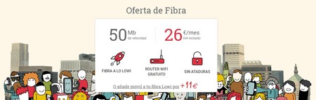 Lowi recula y vuelve a subir su oferta de solo fibra a 30 euros