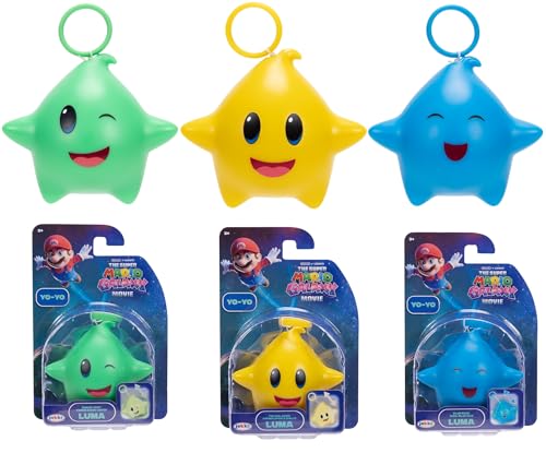 JAKKS Pacific Super Mario Galaxy Movie Set 3 Luma Star Yo-Yo 