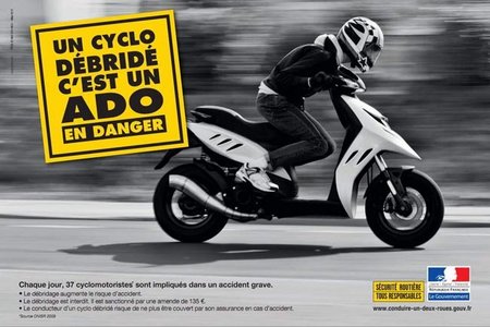 Un ciclomotor trucado es un adolescente en peligro