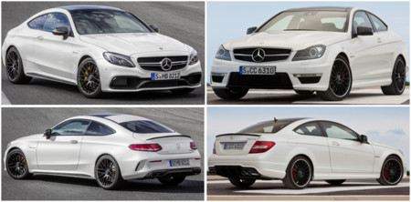 Mercedes-AMG C 63 Coupé vs C 63 AMG Coupé: comparativa visual