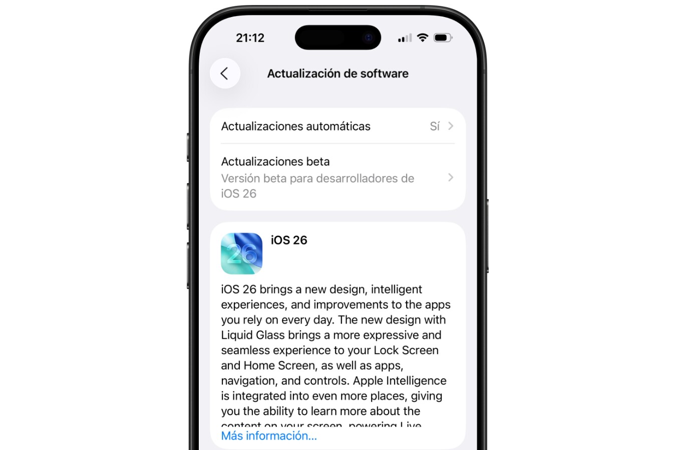 iOS 26 ya está disponible para todos y no es una actualización más. Sus ...