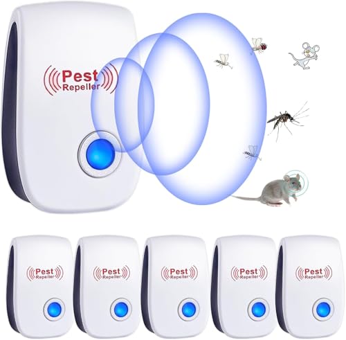 Repelente Ultrasónico de Plagas, 6 Pack 