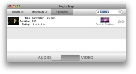Media Snap, descarga de You Tube y extrae el mp3