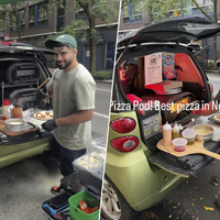 Um chef de Nova York fez algo com seu carro: transformou-o em uma pizzaria com fornos que fatura 12 mil dólares por mês 