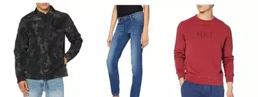 Chollos en tallas sueltas de pantalones, camisetas y chaquetas de marcas como Levi's, Hackett, G-Star o Superdry en Amazon