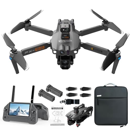 Drones actualizados 2026 con cámara para adultos 4K, drones FPV con control remoto de visualización táctil de 7.25 pulgadas