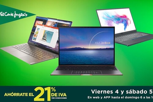 Estos 11 portátiles de trabajo ASUS, HP, Lenovo y MSI son mucho más baratos en los días sin IVA de El Corte Inglés