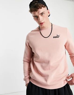 Sudadera rosa con logo de Puma Essentials