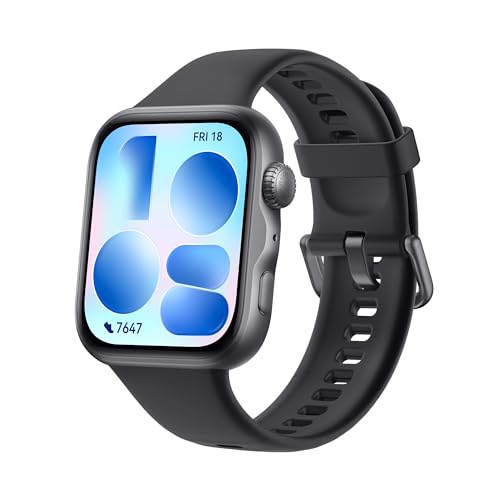 HUAWEI Watch FIT 5 Smartwatch, GPS, 1,82″ Pantalla AMOLED, 2500 Nits, Diseño Ultraligero, Pago NFC, 5ATM, hasta 10 Días Autonomía, Modos de Entrenamiento, Seguimiento de Salud, Android iOS, Negro