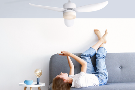 SPC anuncia sus nuevos ventiladores de techo conectados, Conforto DC Lite y DC Max, que se pueden usar en invierno y verano