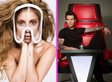 Lady Gaga y Adam Levine, a bofetón limpio por Twitter: muy educaditos, eso sí