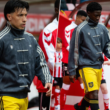 El Manchester United derrocha estilo en la cancha levando la chaqueta viral de Adidas con diseño oriental que todo mundo quiere tener 