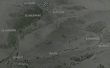 Shell revive el Gran Premio de Bélgica de 1955 a través de un pequeño film