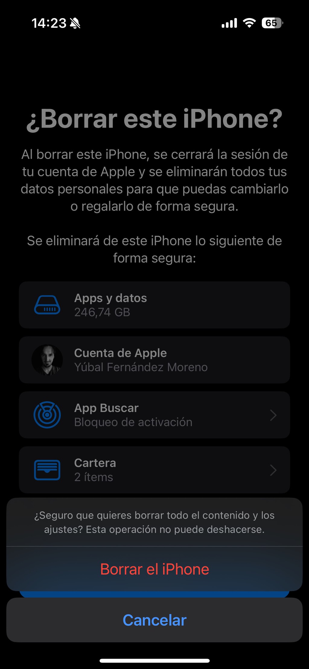 Cómo borrar todos los datos de tu iPhone para formatearlo y dejarlo ...