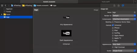 任意のモード画像(ライトおよびその他)およびダーク