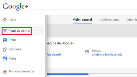 Nuevo panel de control para las páginas de Google +