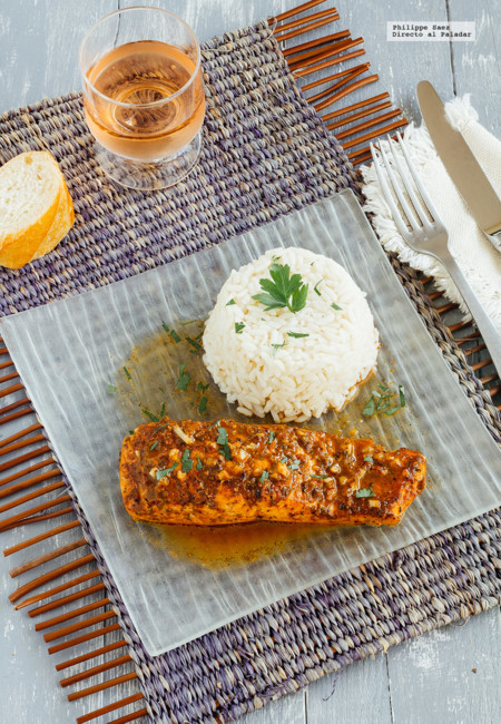 Salmón marinado estilo Cajún. Receta