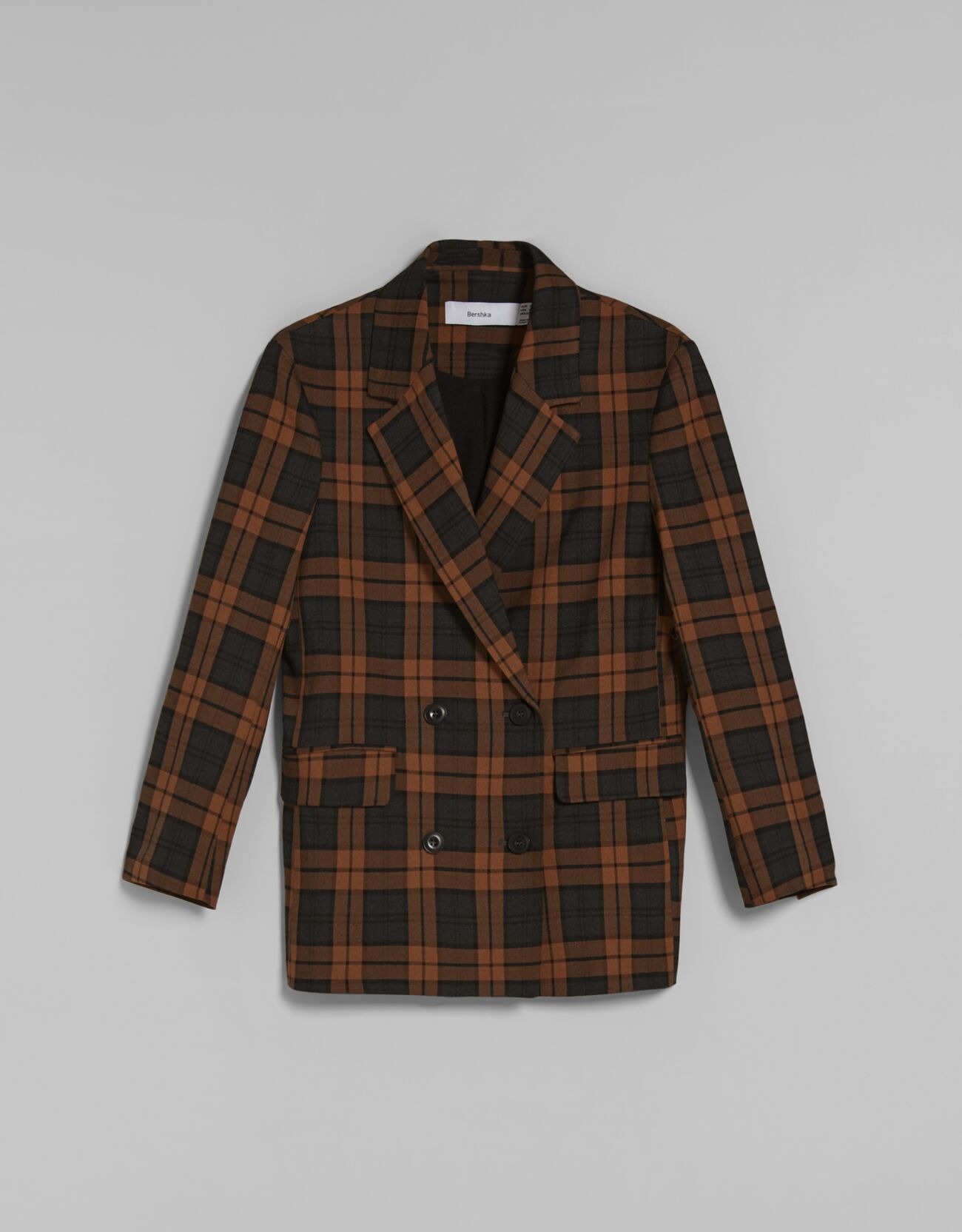 Blazer oversize de cuadros