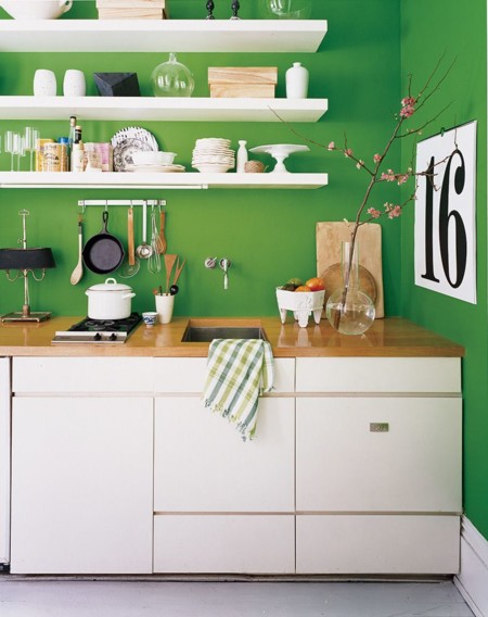 11 ideas para usar el verde en las cocinas