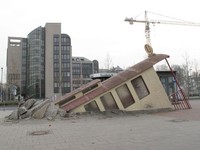 La estación de metro que tiene forma de vagón de metro 