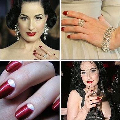 Las uñas de Dita von Teese