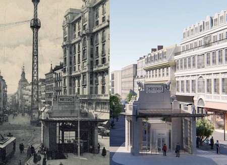 La Gran Vía de Madrid recuperará su templete histórico de entrada al Metro