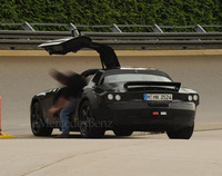 Fotos espía de las "alas de gaviota" del Mercedes SLC