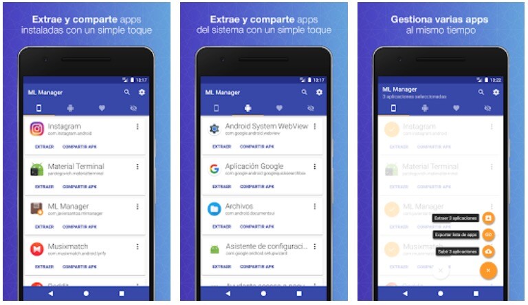 Con esta app podrás extraer y compartir APKs de aplicaciones y juegos muy fácilmente