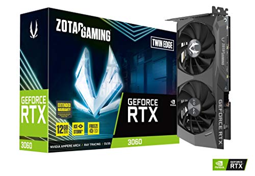 Tarjeta gráfica para juegos ZOTAC GEFORCE RTX 3060 Twin Edge 12GB GDDR6