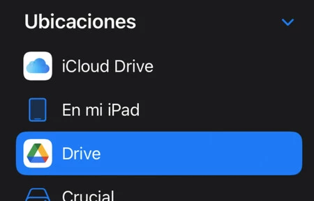 GoogleドライブのiPadファイル