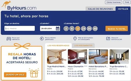 ¿Pagar los hoteles por horas de alojamiento? Posible en Byhours 