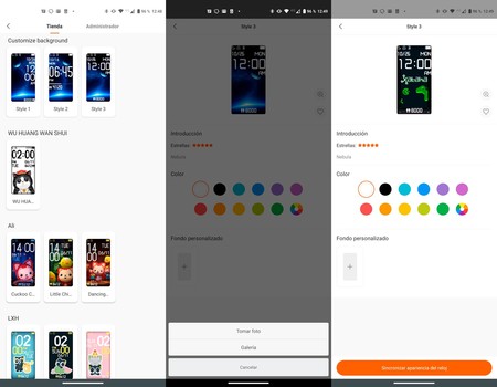 Personalización Pantalla Mi Band 