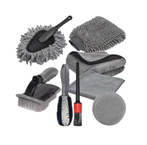 VENAKON | Kit Detallado Detailing Automotriz Lavado Limpieza Juego 8 Piezas