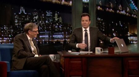 Ese momento (divertidamente) incómodo en el que Bill Gates descubre que Jimmy Fallon utiliza Mac