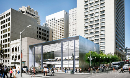 Imagen de la semana: Apple añade puertas gigantescas a su futura tienda flasghip de San Francisco