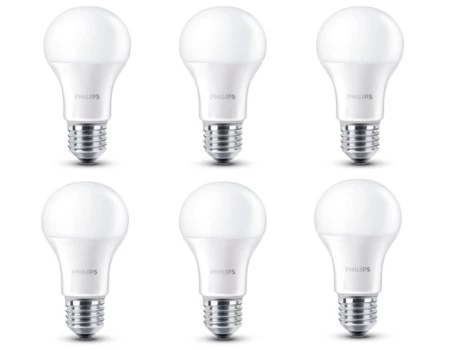 Pack de seis bombillas LED Philips por 14,68 euros 