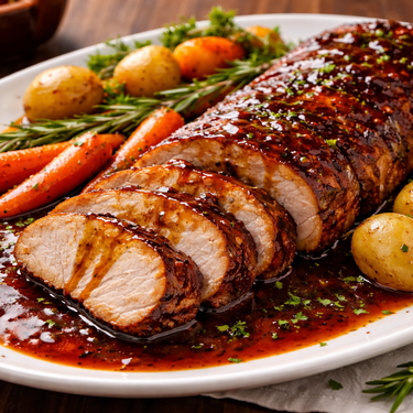 Cómo hacer lomo de cerdo con salsa de Coca-Cola sin horno, perfecto para lucirte en Navidad o Año Nuevo