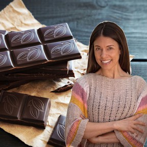 Nichole Dandrea-Russert, nutricionista: “El chocolate negro tiene fibra prebiótica y es rico en magnesio, lo cual es excelente para el sueño y el estado de ánimo” 
