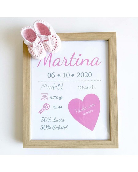 Cuadrito Nacimiento Bebe