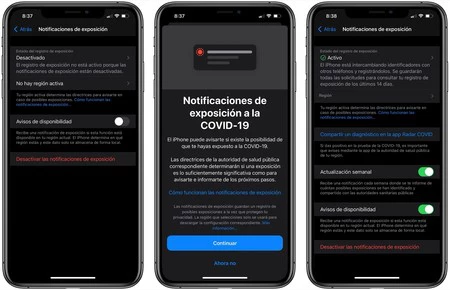 新しい COVID-19 感染通知設定は、iOS 14 にすでに含まれている設定と同じです。